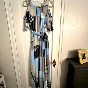 Calvin Klein NWT Cold Shoulder Maxi Dress Size 12